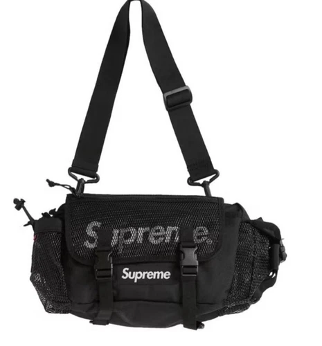 Sac taille maille noir Supreme SS20