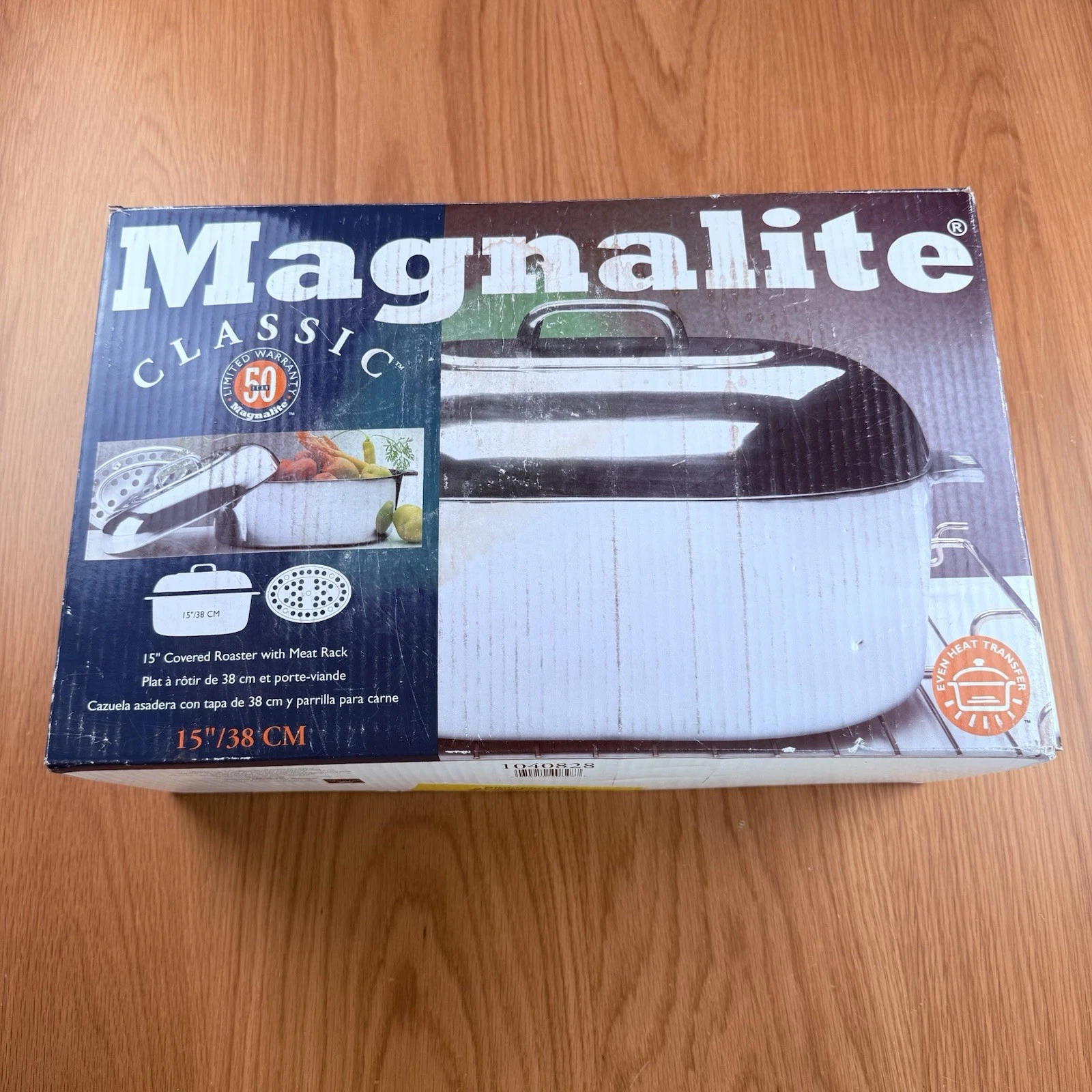 Magnalite Classic 15” Oval Roaster Dutch Oven Aluminum Lid Unused. NEW