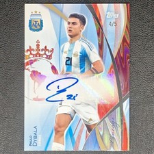 Limited To 5 Copies: Paulo Dybala Autographed Jersey From Argentina Topps
