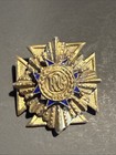 Vintage Masonic Provincial Old Guard Organization Pin With Enamel.  Heavy Item.  — photo 1