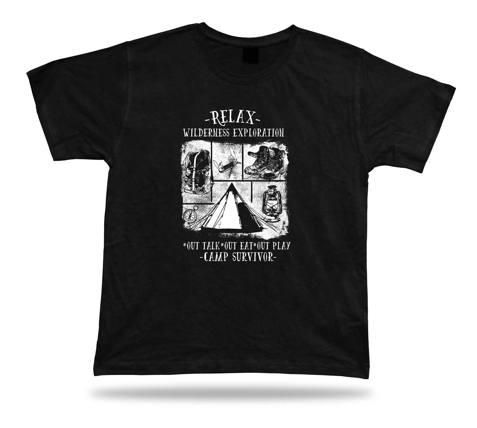 Camp Survivor Outside Tracking Field Gear Gift Idea Tshirt Tshirts