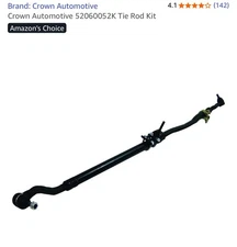 Crown Automotive 52060052K Steering Tie Rod Kit Fits 07-18 Wrangler (JK)