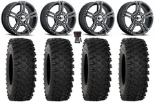 ITP SS212 15" Wheels Black 35" ATX470 Tires Polaris RZR Turbo R & Pro R