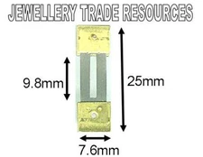 CLOCK SUSPENSION SPRING TOP QUALITY STEEL & BRASS 25mm Long x 7.6mm Wide