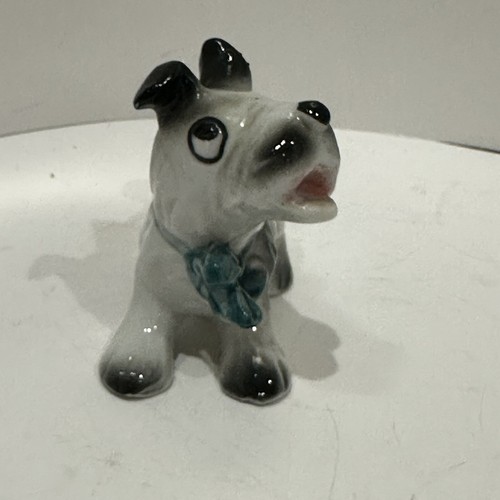 Vtg. Scottish Terrier Figurine Scotty Dog "Fly on Ear" 3" x 2 1/2" Germany - Picture 6 of 10