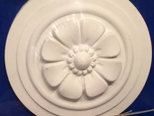 Angelo 77720 Decorative Ceiling Rosette Medallion Plug Polyurethane White 5"