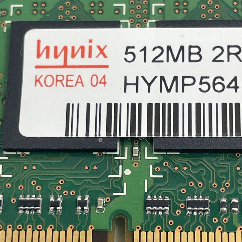 Memoria Hynix 5300S 512 MB Laptop PC RAM DDR2 2RX16 HYMP564S64CP6-Y5 Foto 4 de 4