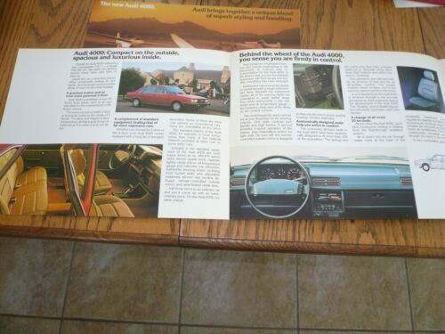 1979 nuevo folleto de ventas de Audi 4000 - vintage - dos por un precio - Imagen 2 de 5