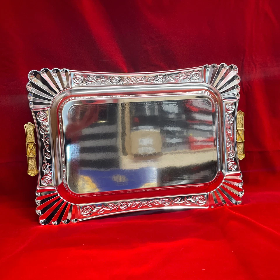 High Quality Serving Trays Set Of 3 - Image 3 of 4