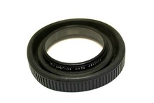 52MM VIVITAR BLACK RUBBER LENS HOOD WITH SKYLIGHT GLASS 1A