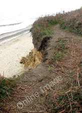 Photo 6x4 Topsoil hanging over the edge at Covehithe Comparing with the m c2010