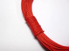 50 Meters Red Waxed Polyester Twisted Cord 1mm Macrame String Linen Thread
