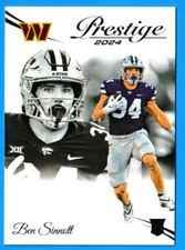 2024 Panini Prestige Football Ben Sinnott RC #388 Washington Commanders