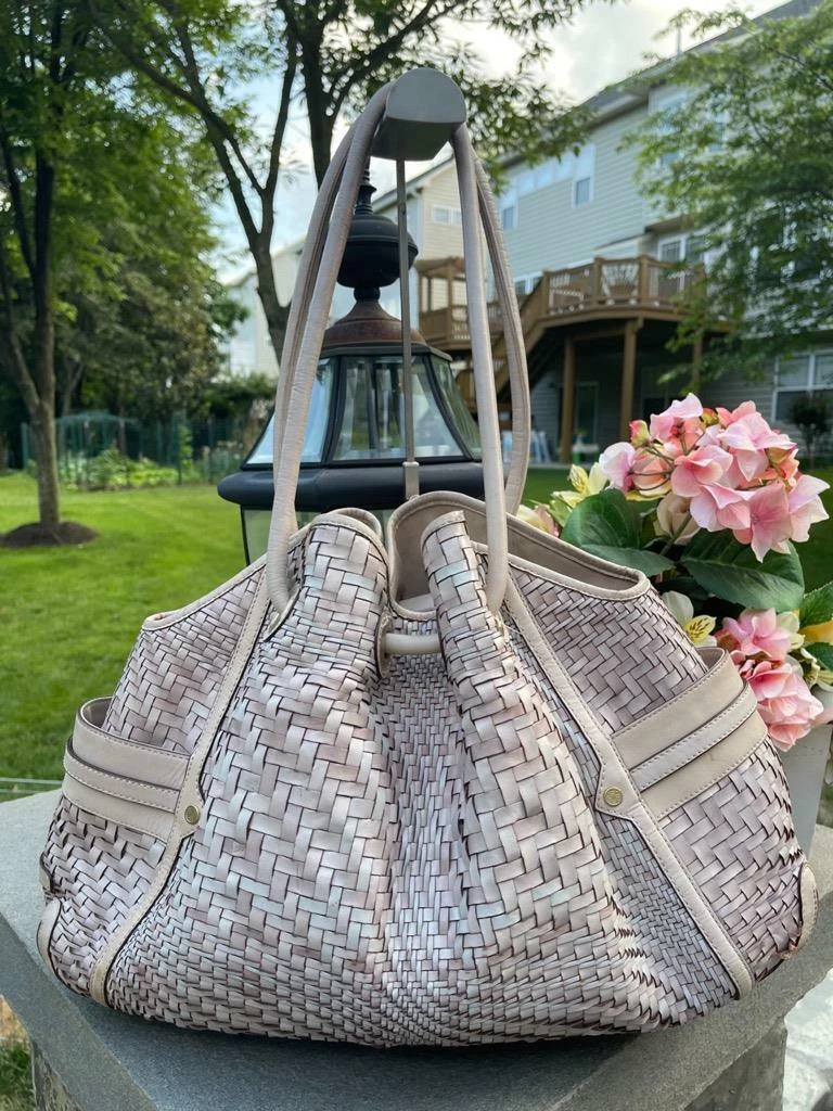 Cole haan genevieve hotsell woven leather tote bag