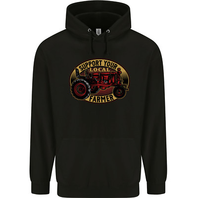 Farming Support Your Local Farmer Herren 80% Baumwolle Hoodie