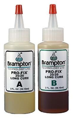 Brampton Epoxy PRO-FIX 20/20 Long Cure - Golf Club Repair 4 Ounce, 2 Pack