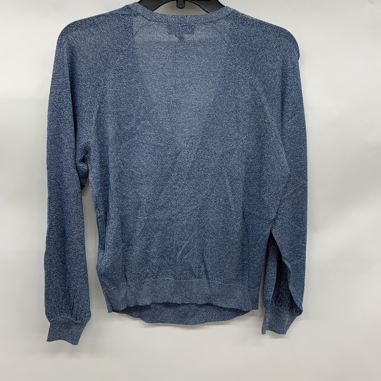 7 FOR ALL MANKIND Women's Navy Sparkle V-Neck Pullover Sweater Top - S  196115197190 | eBay