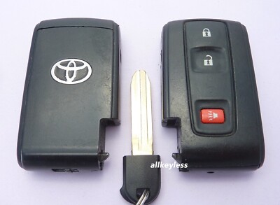 OEM 2004-2009 TOYOTA PRIUS SMART KEY KEYLESS REMOTE SILVER LOGO-Read