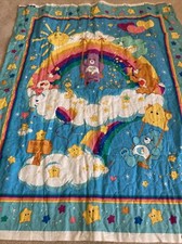 Vintage Care Bears Quilt Panel 35  By 45  