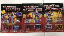 TRANSFORMERS G1 Reedición Ramhorn Eject/Rewind Steeljaw/Grand Slam Raindance MOSC