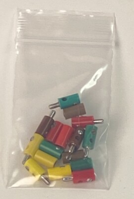 Marklin Brawa Etc. HO N Z Wire Connectors Plugs & Sockets 16 Pieces 2.5 mm