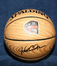JOHN CALIPARI AUTOGRAPHED SPALDING HALL OF FAME BASKETBALL KENTUCKY WILDCATS 15