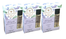 3 BATH  BODY WORKS BODY OIL ROLL-ON STEEPED RELAXATION LAVENDER MINT TEA