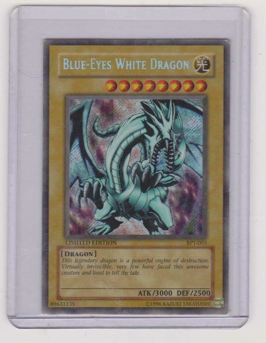 BLUE-EYES WHITE DRAGON BPT-003 Secret Rare Limited Edition card