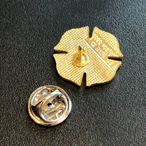 Lapel Pin or Tie Tack Fire Service 10 Years Service Gold Tone with Enamel - Picture 5 of 9