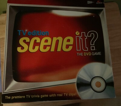 TV Edition Scene It DVD Family Trivia Games, Complete, Open Box, 2004