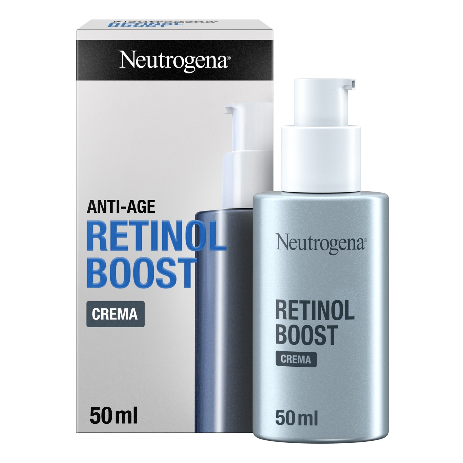Neutrogena Retinol Boost - Crema Viso Antirughe, 50ml