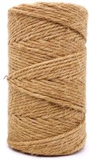 Natural Hessian Jute Twine Cord - 2mm, 6mm, 12mm Wide String for Crafts & More