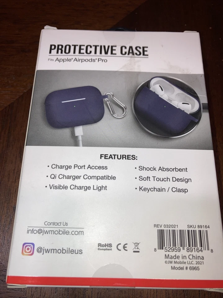 Primo Apple Airpods Pro Protective Case Blue Earphones Shock Absorbent. NIB - Image 2 of 4