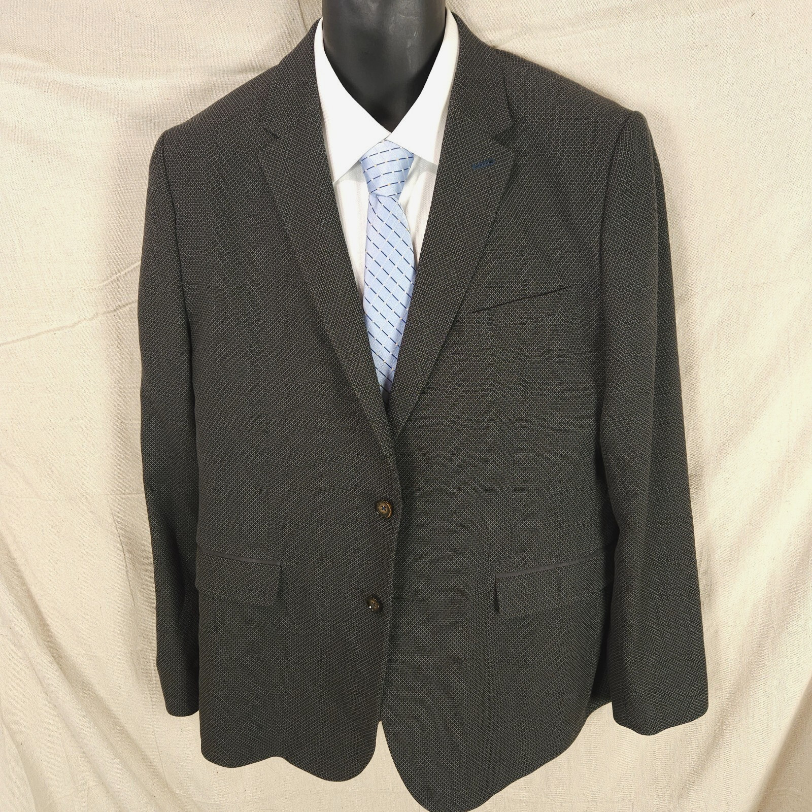 Ted Baker 2 Button Gray Diamond Pattern Sport Coa… - image 2