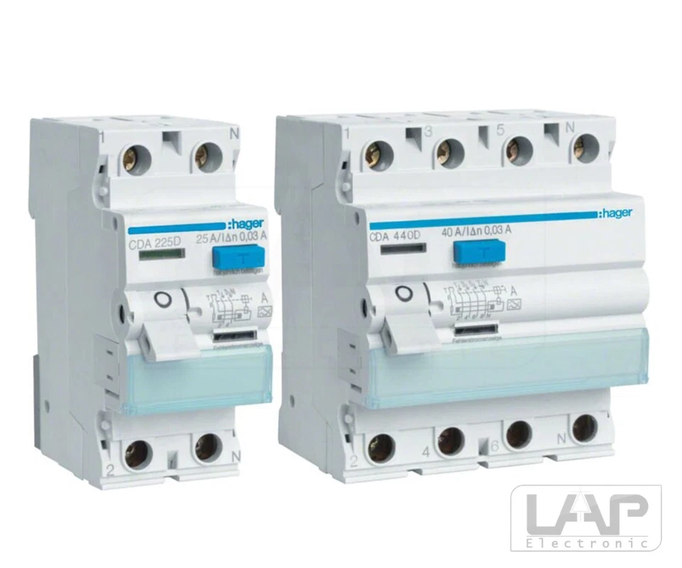 Hager Leitungsschutzschalter LS-Schalter Sicherungsautomat RCD FI 1-polig 3-poli - Bild 2 von 4