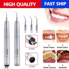 Dental Ultrasonic Air Scaler Handpiece 2H/4H Scaling Perio Tips G1,G2,G4 USA DL