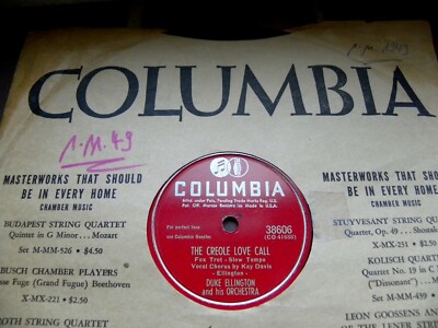 1961/ DUKE ELLINGTON-Creole love call-KAY DAVIS-1949-KLASSE-78rpm Schellack