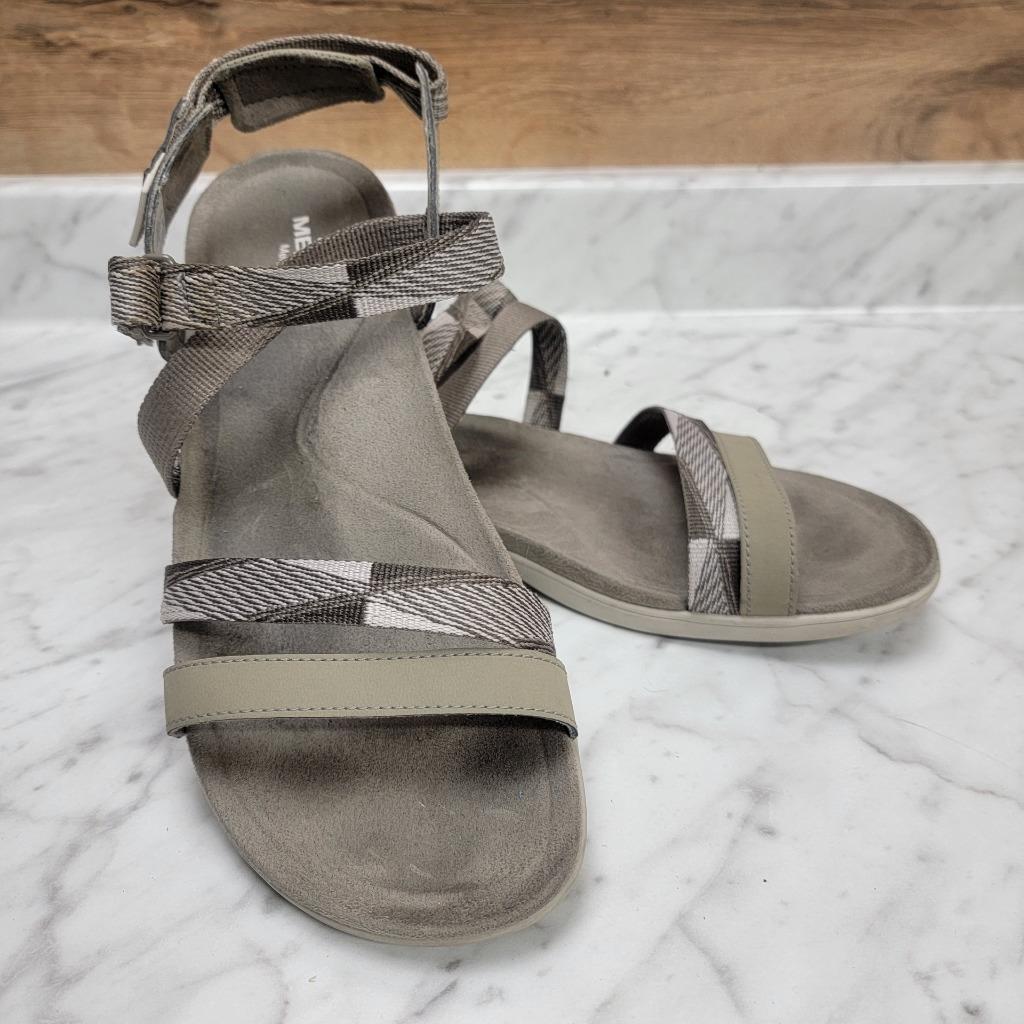 Sandali da donna 9 M Merrell District Mendi cinturino posteriore tiupe piatti