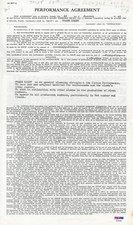 Henry Ringling Signed Authentic Autographed Contract PSA/DNA #Z39948