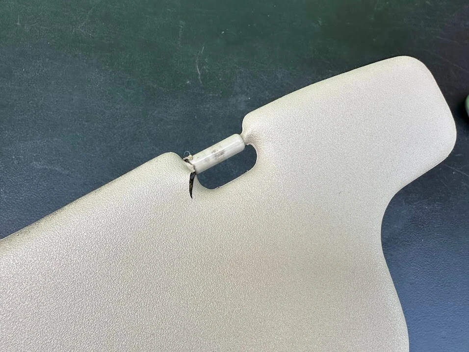 2000-2005 Toyota Echo Driver & Passenger Side Sun Visor Set Pair Tan Beige Vinyl Foto 3 de 4