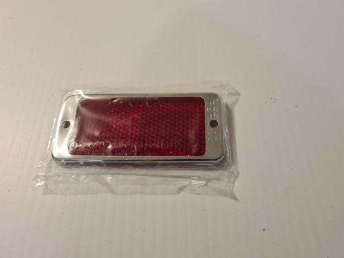 REFLECTOR red vintage mgb mgc triumph spitfire usa 47h5279 wolseley L496a - Picture 2 of 4