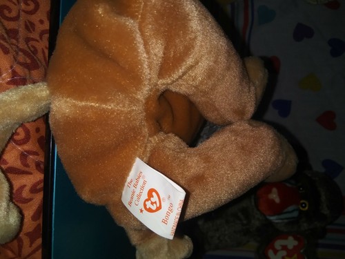 Pre-owned Ty Beanie Baby 1995 Bongo the Monkey With Tag in protector - Picture 2 of 6