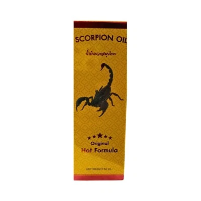 Green Seven Scorpion Oil Orignal Hot Formula Herbal Massage Oil 50ml