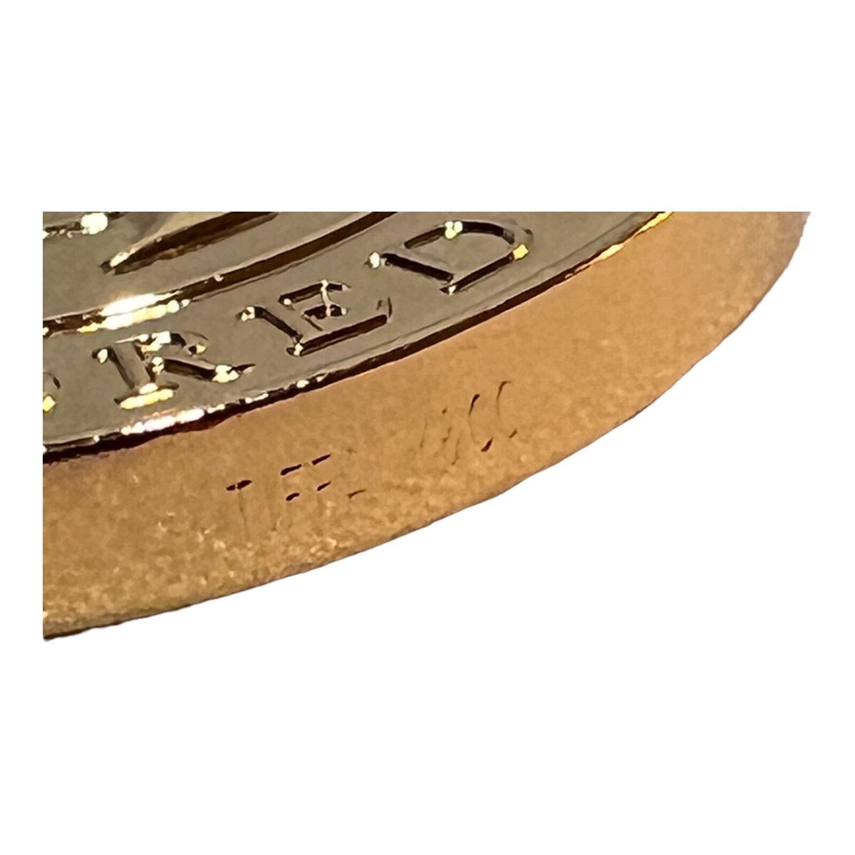 Tiffany & Co. $100 Tiffany Gold Plated Money Coin with Tiffany & Co. $100 Tiffany Gold Plated Money Coin with