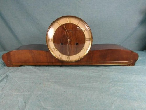 Buffetuhr Kaminuhr Antik Stil Uhr Nuß Gong Garant Tischuhr Mechanisch 03d2