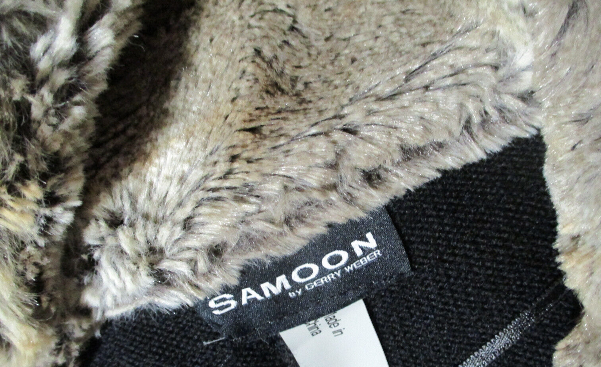 Samoon by Gerry Weber sz 50 US size 20 faux fur vest jacket