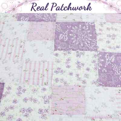 NEW! ~ COZY COTTAGE CHIC PURPLE LILAC LAVENDER PINK GREEN SHABBY SOFT QUILT SET