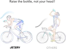 Jetery Water Filter Bottle in Gray 650ml