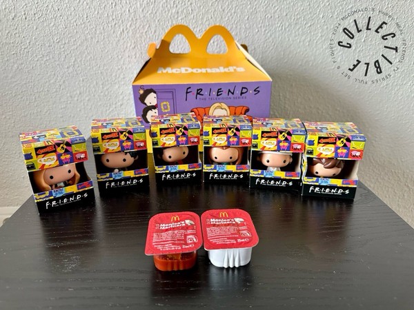 2024 McDonald's Adult Happy Meal FRIENDS Full Set 6 Figures Rare Sauce Christmas