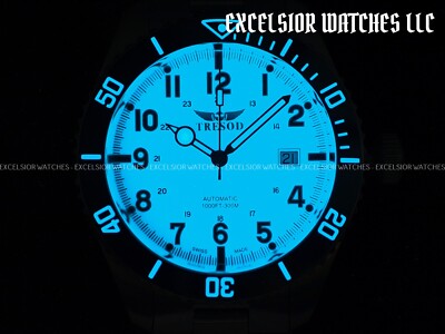 Tresod Men Ocean Master Swiss Made SW200 Automatic Lume Dial Ceramic Bezel Watch